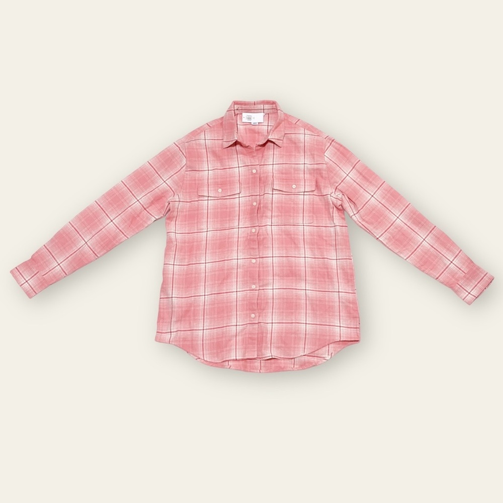 NWT Old Navy Loose Flannel Oversized Button-Down Shirt Size S Tall